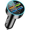 Lumitrex Caricabatteria Da Auto Doppio USB 66w/3.1a, Accendisigari USB, Caricatore Accendisigari USB C Ultracompatto in Lega di Alluminio con Ricarica Rapida per Tipo-c