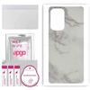 apgo BACK SKIN Film Pellicola protettiva Protezione Posteriore per Samsung Galaxy A53, skin sticker film foil vinyl Marmo Grigio