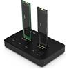 TECHLY NP 365832 Docking Station Dual-bay SSD M.2 NVME PCIe SATA 10 Gbps Duplicatori Clone Offline Nero
