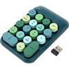 Tosuny Tastierino Numerico USB, Tastierino Numerico Meccanico per Laptop, Tastierino Numerico per Macchina da Scrivere a Colori retrò a 18 Tasti per XP, per (Colore verde scuro)