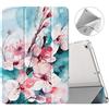 MoKo Custodia per iPad di 9a/8a/7a generazione (2021/2020/2019), cover posteriore in morbido TPU traslucido smerigliato, custodia protettiva sottile con supporto per iPad 10,2, accensione e