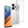 REY Pack 3X Cover in Gel TPU Trasparente per XIAOMI REDMI 13 4G/5G - Poco M6 4G - REDMI Note 13R 5G, Ultra Sottile 0,33 mm, Morbido Flessibile, Custodia Silicone
