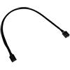 Phobya 0 4Pin PWM Male to Male 30cm - Black Cavi Cavi e adattatori per ventole