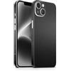 TF Skins Skin compatibile con iPhone 13 Mini Skin Pellicola protettiva per il retro e i lati in aspetto elegante, con protezione per fotocamera da graffi (nero opaco)