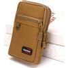 CRSUSUKJ Porta Cellulare Da Cintura,Custodia da Cintura per Cellulare,Smartphone Fondina Borsetta Porta Cellulari Sacchetto Clip da Cintura Telefono Custodia da Viaggio Borsa Pochette Portafoglio (Giallo)