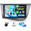 SIXTOP Autoradio Android 15 4+128G per Seat Leon 2005-2012, 9 pollici Schermo per Auto Incell, Wireless CarPlay & Android Auto, Bluetooth 5.0, GPS, WiFi, FM/RDS, 32EQ MIC + Retrocamera Auto