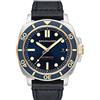 Spinnaker Mens 42mm Hull Diver Automatic Officer Blue 3 Hands Watch with Genuine Leather Strap SP-5088-05