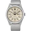 Seiko 5 tute da campo sportivo stile | quadrante crema | bracciale in maglia d'acciaio SRPH21K1