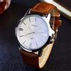 TGRTY Orologi alla Moda da Uomo Quarzo di Modo della vigilanza degli Uomini Orologi Maschio Clock Affari Mens Orologio da Polso Orologi da Uomo robusti (Color : Brown White)