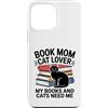 Reading Cat Lover Bookworm Mom Custodia per iPhone 13 Pro Max Book Mom Cat Lover I miei libri e gatti hanno bisogno di me