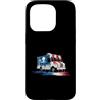 Paint Dripping Patriotic 4th of July US Custodia per iPhone 15 Pro Ice Cream Truck Bandiera Americana USA Drip Graffiti Amante