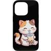 Kawaii Boba Tea Japan Otaku Bubble Milk Custodia per iPhone 13 Pro Kawaii Gatto Bere Bolla Boba Latte Tea Amante Giappone Otaku