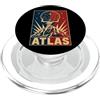 Mythology Atlas Titan Cosmic Strength He Atlante cosmico Titano greco Holding Stars Sky PopSockets PopGrip per MagSafe