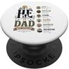 Paternal Faith Expressions He Is Dad Guide Protector Forte design Christian Father PopSockets PopGrip Adesivo