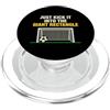 Pitch And Penalty Area Athletics Calcialo nel giocatore di calcio gigante rettangolare PopSockets PopGrip per MagSafe