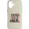 Patriotic Cowgirl Co Custodia per iPhone 16 Stivali da cowboy patriottici stile cowgirl occidentale 4 luglio