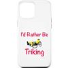 Triker Stuff Custodia per iPhone 12 Pro Max Preferirei triking, triker, triciclo reclinato, bici