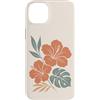 Hibiscus Watercolor Flower Aesthetic Custodia per iPhone 14 Plus Ibisco Fiori Tropicali Botanico Monstera Floreale