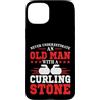 Curling Stone Power Custodia per iPhone 15 Plus Mai sottovalutare il vecchio giocatore di pietra arricciacapelli