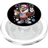Eagle And Stripes Divertente aquila patriottica Hotdog segno della pace USA stelle PopSockets PopGrip per MagSafe