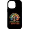 Puzzle Game Cube One Solution Speed Cubi Custodia per iPhone 14 Pro Max Puzzle Game Cube One Solution Speed Cubing Retro Matematica