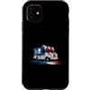 Paint Dripping Patriotic 4th of July US Custodia per iPhone 11 Ice Cream Truck Bandiera Americana USA Drip Graffiti Amante