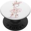 Dreamy Pink Princess Carino Bunny Ballerina Girl | Rosa Ballet Estetica PopSockets PopGrip Adesivo