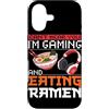 Ramen And Gaming Anime Gifts For Boys Ki Custodia per iPhone 17 Non riesco a sentirti, sto giocando e mangiando Ramen Gamer giapponese