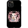 Kawaii Sakura Ramen Cat Japan Anime Gift Custodia per iPhone 11 Pro Cherry Blossom Ramen Cat Kawaii Anime giapponese Sakura Noodle