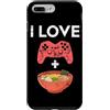 Ramen And Gaming Anime Gifts For Boys Ki Custodia per iPhone 7 Plus/8 Plus I Love Gaming Ramen giapponese Noodle Bowl Controller Gamer