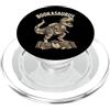 Libro Lettura Lettore Dinosauro T-rex Ca Bookasaurus PopSockets PopGrip per MagSafe