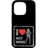 Modernes Damen t-shirt Herren Geburtstag Custodia per iPhone 15 Pro I Love Hot Moms Retro T-Shirt Uomo Donna Frase Divertente