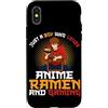 Ramen And Gaming Anime Gifts For Boys Ki Custodia per iPhone X/XS Solo un ragazzo che ama anime ramen e gioco giapponese gamer