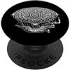 Jeff Hobrath Steampunk Palloncino Vintage Meccanico Ingranaggio Retro Orologio PopSockets PopGrip Adesivo