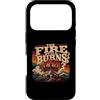 Christian Revival Faith Fire Cross Custodia per iPhone 17 Pro Retro Mountain Cross Il fuoco brucia ancora