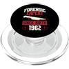 True Crime Merch for Investigative Crime Esperto forense dalla nascita 1962 Compleanno a tema crimine vero PopSockets PopGrip per MagSafe