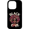 Storia nera Life Tee Co Custodia per iPhone 14 Pro Regina dei capelli afro Black Love