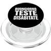 Umorismo italiano sarcasmo frasi diverte Buongiorno Teste Disabitate Scrive Bold Umorismo English PopSockets PopGrip per MagSafe