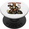 Airedale Terrier DIGOR shop Airedale Terrier giro moto amore calcio calcio DIGOR PopSockets PopGrip Adesivo