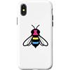 Pansexual Bee Flag Tees Custodia per iPhone X/XS Bandiera delle api pansessuali