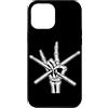 Vintage Skeleton Drummer Rock Band Conce Custodia per iPhone 12 Pro Max Scheletro batterista Suonare la batteria Rock Band Concerto Batteria