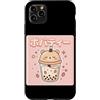 Kawaii Boba Tea Japan Otaku Bubble Milk Custodia per iPhone 11 Pro Max Kawaii Bubble Boba Latte Tea Amante Giappone Otaku Manga Tapioca