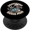 Bassotto Mamma Infermiera Divertente Caffè Cuore PopSockets PopGrip Adesivo