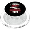 True Crime Merch for Investigative Crime Esperto forense dalla nascita 1964 Compleanno a tema crimine vero PopSockets PopGrip per MagSafe