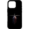 Paint Dripping Patriotic 4th of July US Custodia per iPhone 16 Pro Elicottero Pilota Aviazione Bandiera Americana USA Drip Graffiti