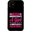 Volleyball Strong Girls Custodia per iPhone 11 Mai sottovalutare il suo potere di pallavolo