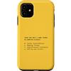 Software Engineer Tech Nerd Geek Studio Custodia per iPhone 11 2 Cose difficili Informatica Programmatore Divertente Meme di codifica