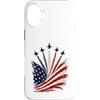 F4NT4STIC Custodia per iPhone 16 Plus 250th Anniversary USA Patriotic 4th July Fly Over