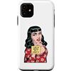 Grandio Design Funny Pop Art Gifts Custodia per iPhone 11 I May Be Wrong But I Doubt It Sarcastico Vintage Pop Art Girl