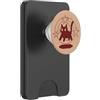Y2K 90s Cat Tomcat Kitten Pixel Art Pixel Y2K 90s Scary Tomcat Cat è spaventato sotto la coda stellata PopSockets PopWallet per MagSafe